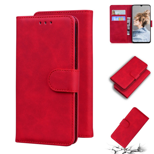 For Blackview A80 Skin Feel Pure Color Flip Leather Phone Case(Red) - More Brand by PMC Jewellery | Online Shopping South Africa | PMC Jewellery | Buy Now Pay Later Mobicred