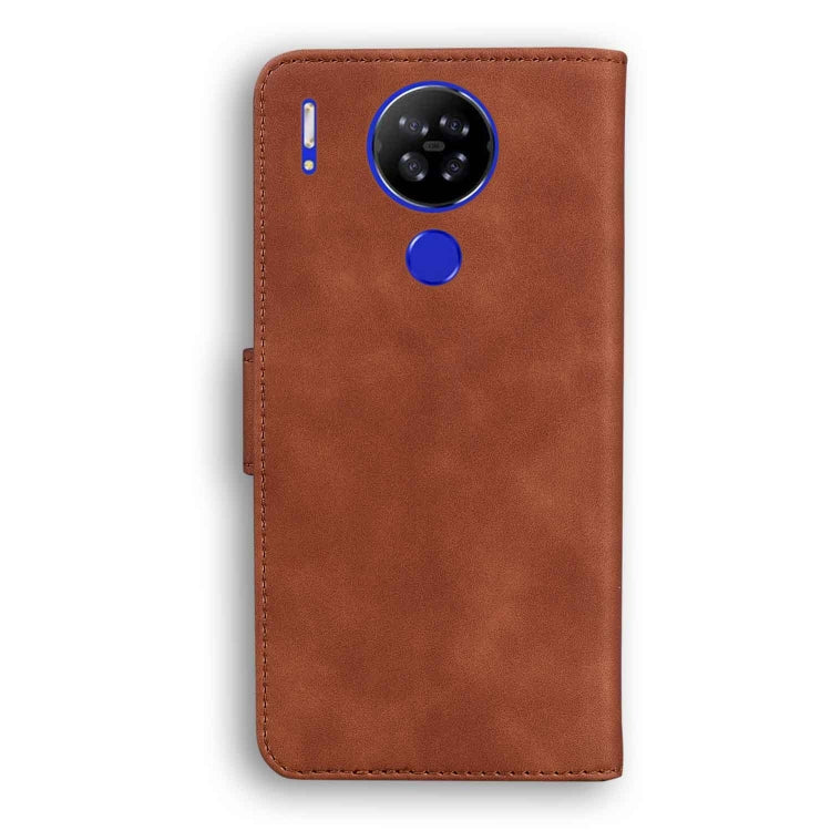 For Blackview A80 Skin Feel Pure Color Flip Leather Phone Case(Brown) - More Brand by PMC Jewellery | Online Shopping South Africa | PMC Jewellery | Buy Now Pay Later Mobicred