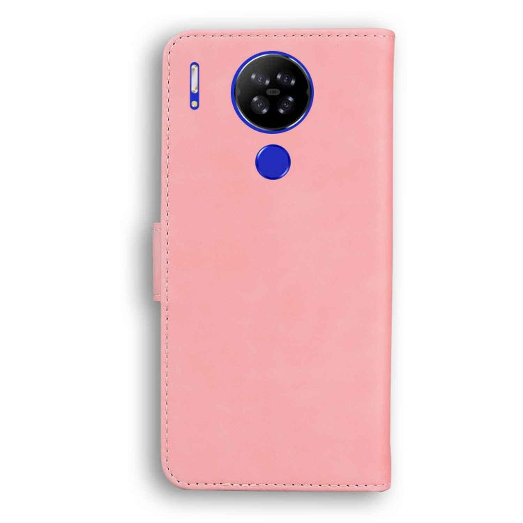 For Blackview A80 Skin Feel Pure Color Flip Leather Phone Case(Pink) - More Brand by PMC TechLife | Online Shopping South Africa | PMC TechLife | Buy Now Pay Later Mobicred