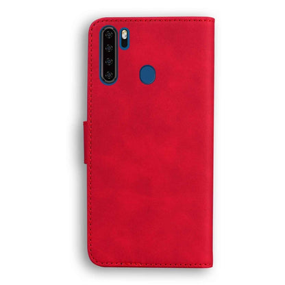 For Blackview A80 Pro Skin Feel Pure Color Flip Leather Phone Case(Red) - More Brand by PMC Jewellery | Online Shopping South Africa | PMC Jewellery | Buy Now Pay Later Mobicred