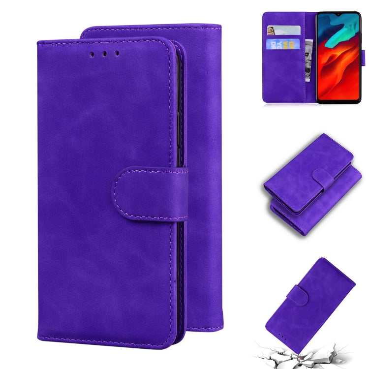 For Blackview A80 Pro Skin Feel Pure Color Flip Leather Phone Case(Purple) - More Brand by PMC Jewellery | Online Shopping South Africa | PMC Jewellery | Buy Now Pay Later Mobicred