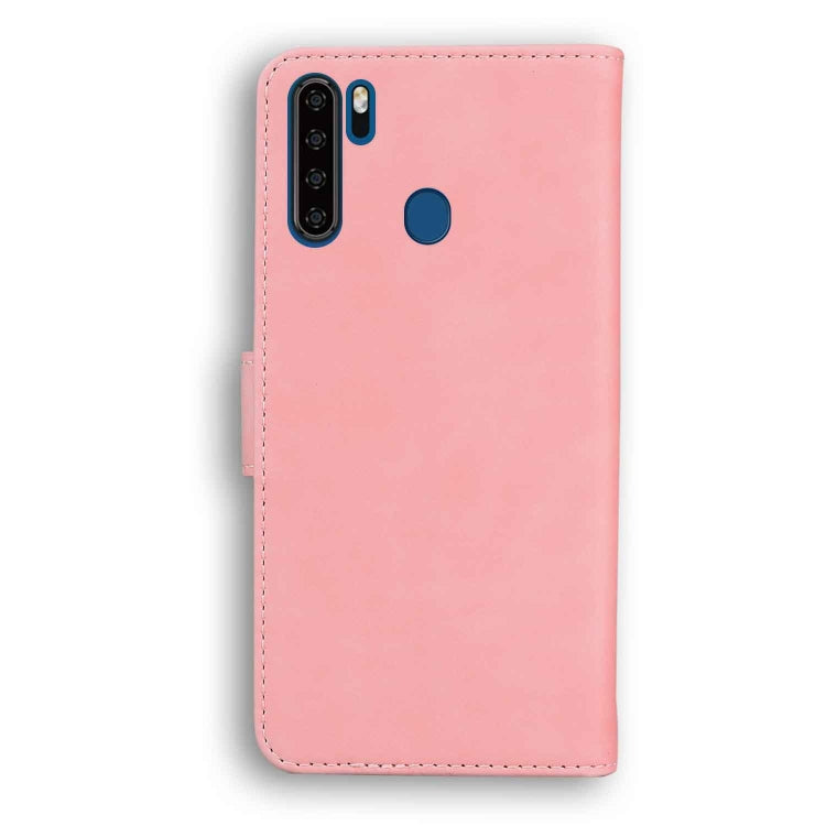 For Blackview A80 Pro Skin Feel Pure Color Flip Leather Phone Case(Pink) - More Brand by PMC TechLife | Online Shopping South Africa | PMC TechLife | Buy Now Pay Later Mobicred