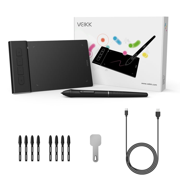 VEIKK VK430 4x3 inch 8192 Levels Pressure Sensitivity Digital Drawing Board - free shipping - PMC TechLife - Order now!