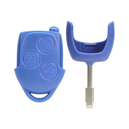 A153 Straight Car Key Shell Round Embryo Metal Embryo Length 35mm for Ford Transit 3-button - Car Key Cases by PMC Jewellery | Online Shopping South Africa | PMC Jewellery