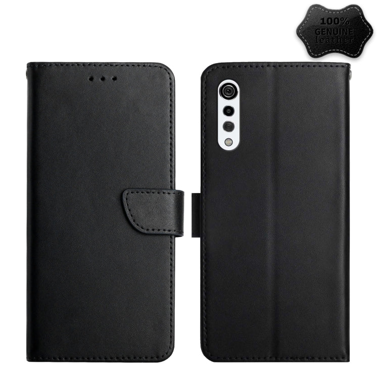 For LG Velvet 2 Pro Genuine Leather Fingerprint-proof Flip Phone Case(Black) - LG Cases by PMC TechLife | Online Shopping South Africa | PMC TechLife | Buy Now Pay Later Mobicred