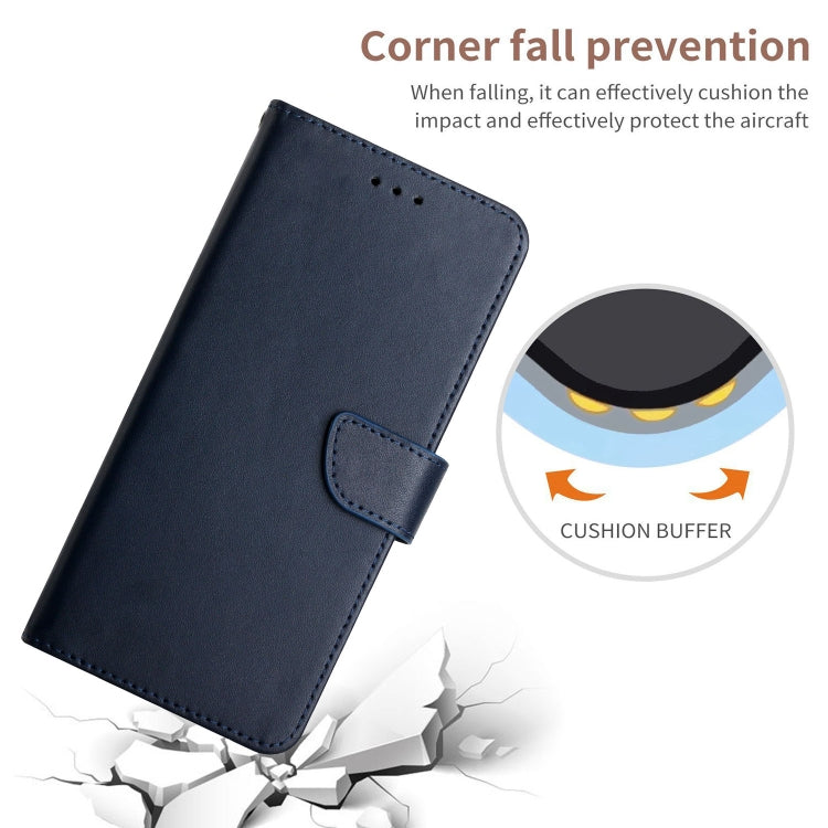 For Sony Xperia 10 IV Genuine Leather Fingerprint-proof Flip Phone Case(Blue) - Sony Cases by PMC TechLife | Online Shopping South Africa | PMC TechLife | Buy Now Pay Later Mobicred