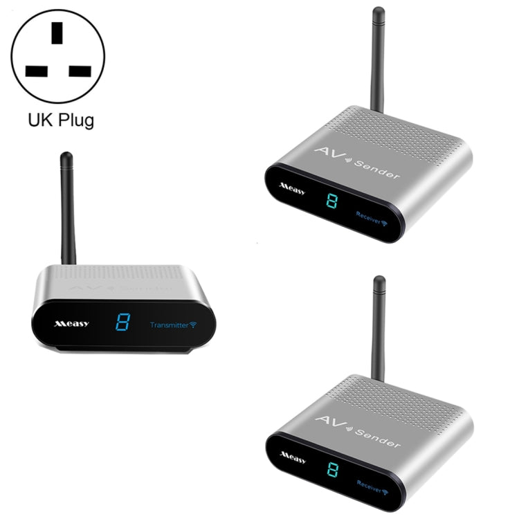 Measy AV530-2 5.8GHz Wireless Audio / Video Transmitter + 2 Receiver, Transmission Distance: 300m, UK Plug - free shipping - PMC Jewellery - Order now!