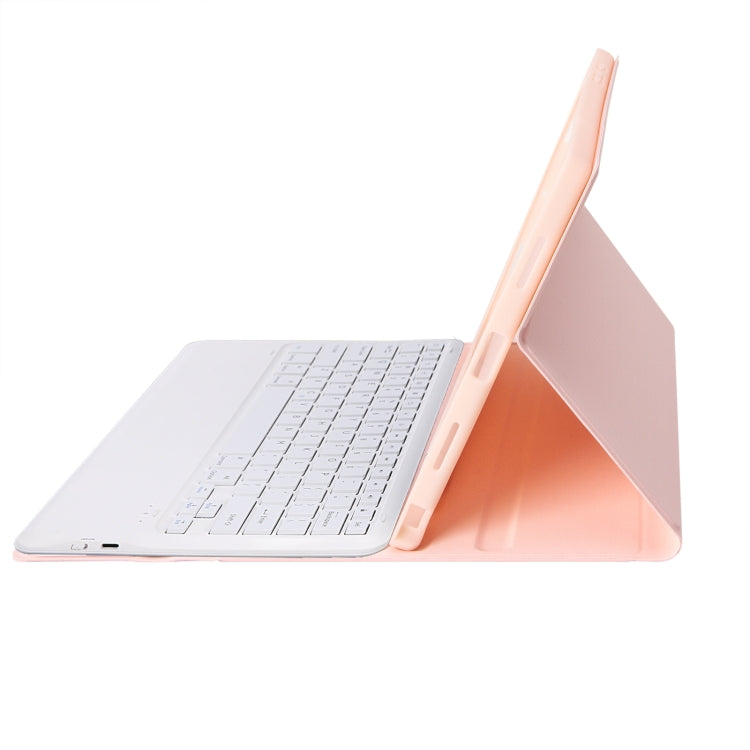 A800B Candy Color Detachable Bluetooth Keyboard Case with Pen Slot for Samsung Galaxy Tab S8+  / S7+ / S7 FE(Pink) - Samsung Keyboard by PMC TechLife | Online Shopping South Africa | PMC TechLife