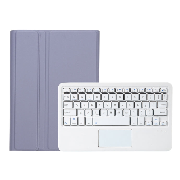 A610B-A Candy Color Bluetooth Keyboard Leather Case with Pen Slot & Touchpad For Samsung Galaxy Tab S6 Lite 10.4 inch SM-P610 / SM-P615(Purple) - Samsung Keyboard by PMC TechLife | Online Shopping South Africa | PMC TechLife