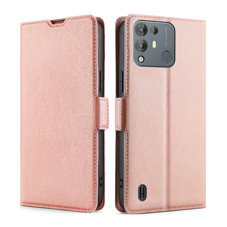 For Blackview A55 Pro Ultra-thin Voltage Side Buckle PU + TPU Leather Phone Case(Rose Gold) - More Brand by PMC Jewellery | Online Shopping South Africa | PMC Jewellery | Buy Now Pay Later Mobicred