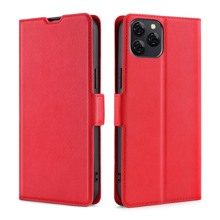 For Blackview A95 Ultra-thin Voltage Side Buckle PU + TPU Leather Phone Case(Red) - More Brand by PMC Jewellery | Online Shopping South Africa | PMC Jewellery | Buy Now Pay Later Mobicred