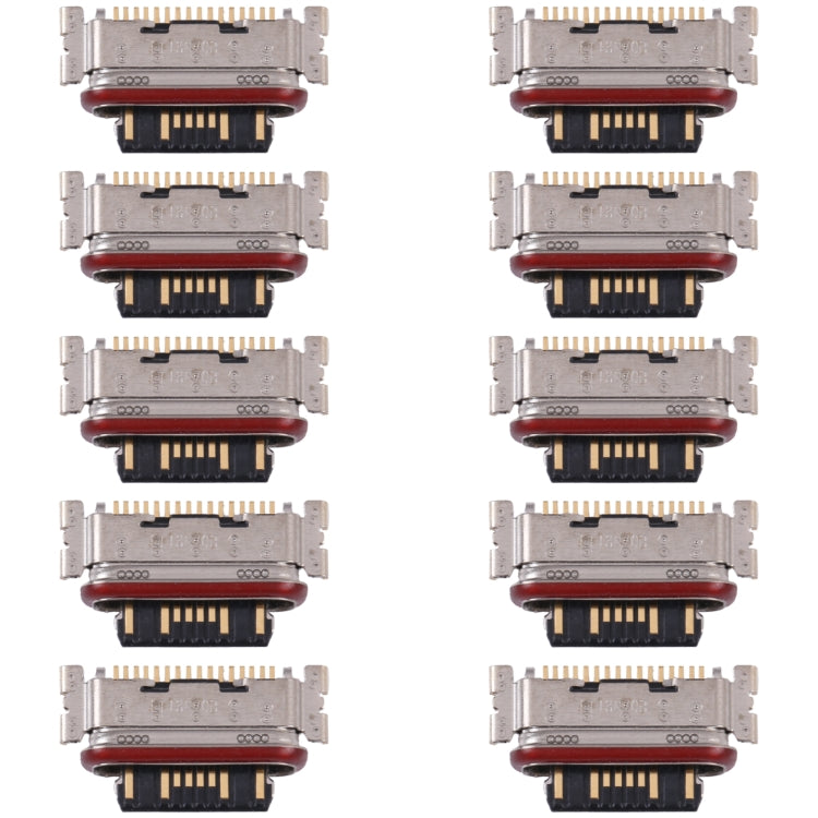 10 PCS Charging Port Connector For Xiaomi Redmi Note 11 Pro China/Note 11 Pro+ 5G/11i/11i HyperCharge/Pad 5/Pad 5 Pro/Civi - Tail Connector by PMC TechLife | Online Shopping South Africa | PMC TechLife | Buy Now Pay Later Mobicred