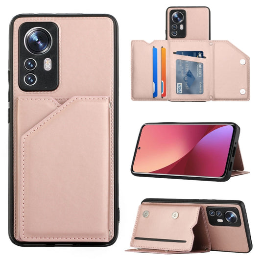 For Xiaomi 12 Pro Skin Feel PU + TPU + PC Phone Case(Rose Gold) - Xiaomi Cases by PMC Jewellery | Online Shopping South Africa | PMC Jewellery