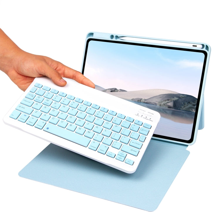 Bluetooth Keyboard Leather Case with Touchpad & Rotatable Bottom Case For iPad 10.2 2021 & 2020 & 2019 / Air 2019 / Pro 10.5 inch(Green) - Universal by PMC TechLife | Online Shopping South Africa | PMC TechLife | Buy Now Pay Later Mobicred