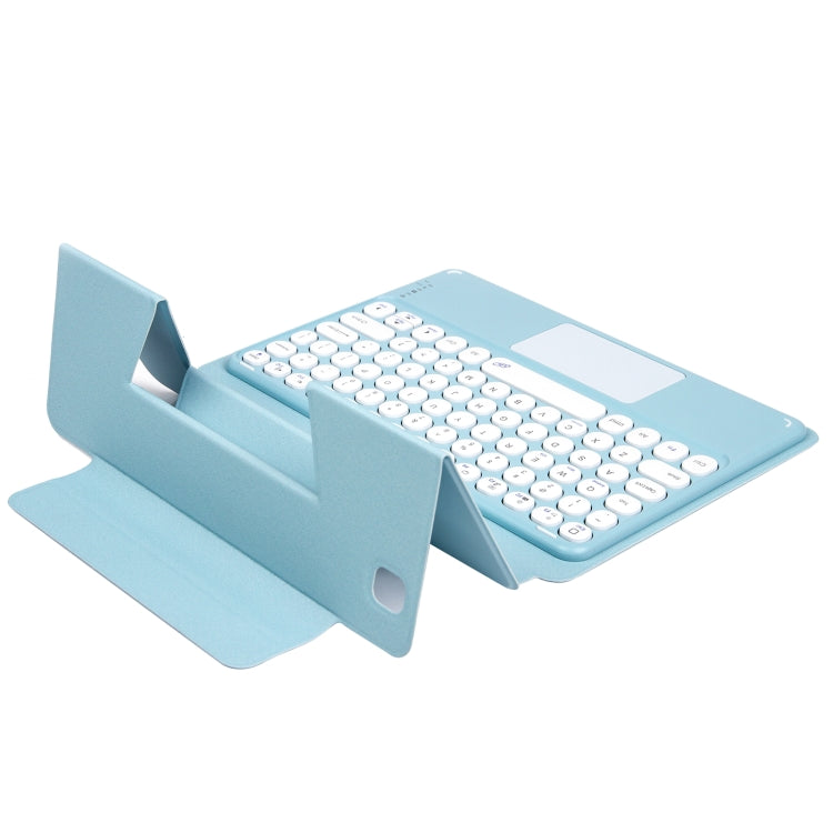 Bluetooth Keyboard Leather Case with Touchpad & Rotatable Bottom Case For iPad 10.2 2021 & 2020 & 2019 / Air 2019 / Pro 10.5 inch(Light Purple) - Universal by PMC TechLife | Online Shopping South Africa | PMC TechLife