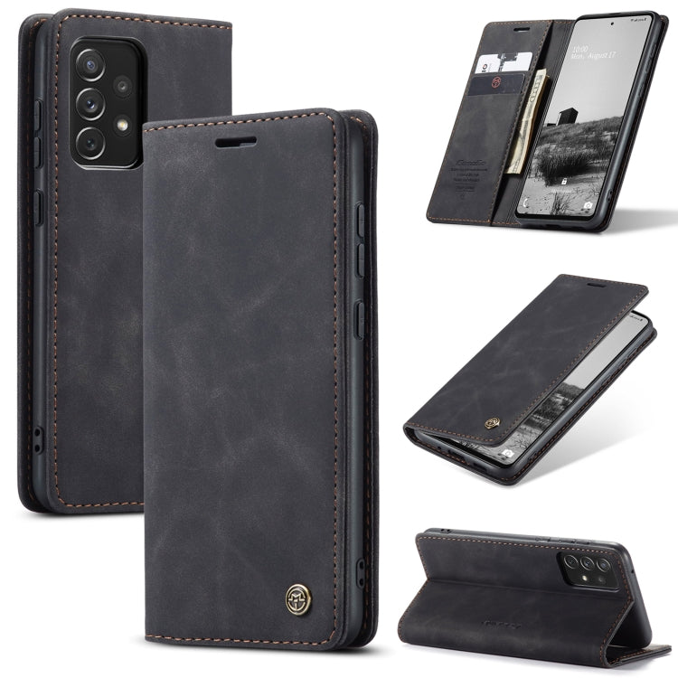 For Samsung Galaxy A73 5G CaseMe 013 Multifunctional Horizontal Flip Leather Phone Case(Black) - Galaxy Phone Cases by CaseMe | Online Shopping South Africa | PMC Jewellery