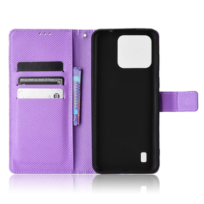 For Blackview A55 Pro Diamond Texture Leather Phone Case(Purple) - More Brand by PMC Jewellery | Online Shopping South Africa | PMC Jewellery | Buy Now Pay Later Mobicred