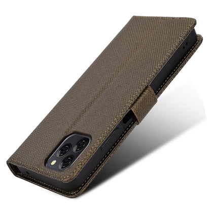 For Blackview A95 Diamond Texture Leather Phone Case(Brown) - More Brand by PMC Jewellery | Online Shopping South Africa | PMC Jewellery | Buy Now Pay Later Mobicred