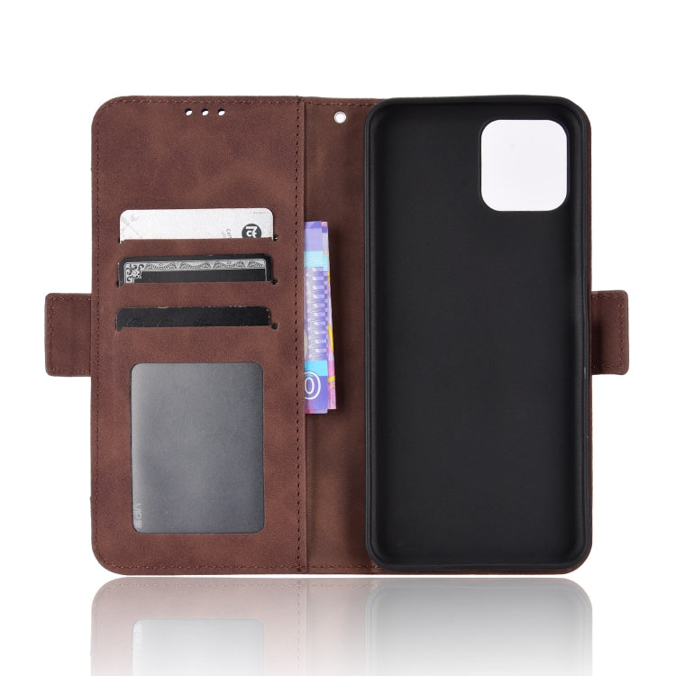 For Blackview A95 Skin Feel Calf Texture Card Slots Leather Phone Case(Brown) - More Brand by PMC Jewellery | Online Shopping South Africa | PMC Jewellery | Buy Now Pay Later Mobicred