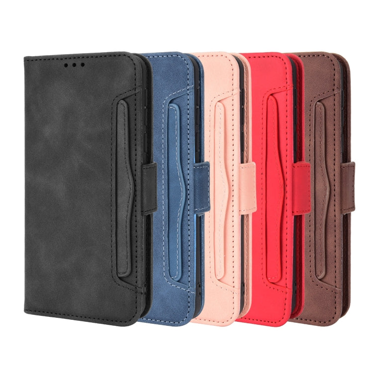 For Blackview A95 Skin Feel Calf Texture Card Slots Leather Phone Case(Red) - More Brand by PMC TechLife | Online Shopping South Africa | PMC TechLife | Buy Now Pay Later Mobicred