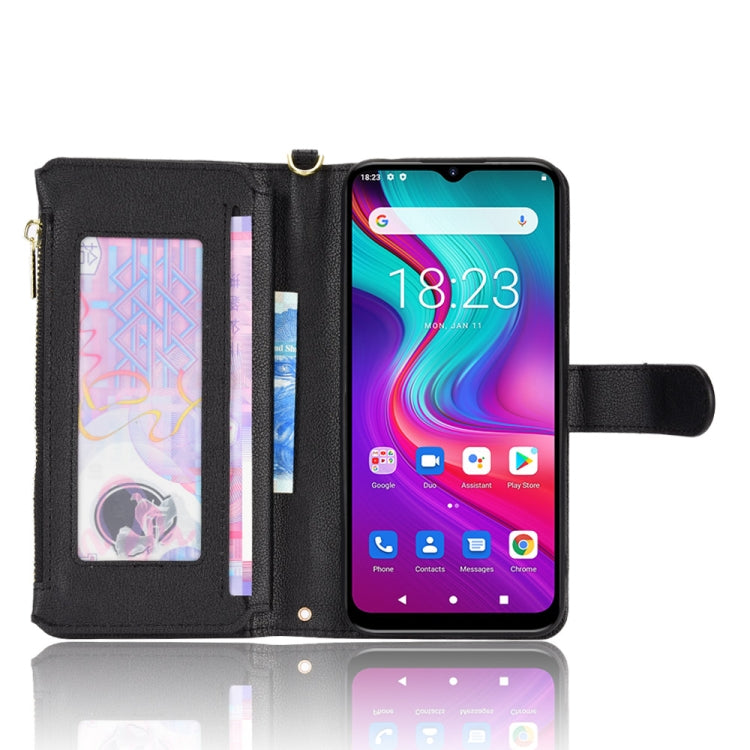 For Doogee X96 Pro Litchi Texture Zipper Leather Phone Case(Black) - Doogee Cases by PMC Jewellery | Online Shopping South Africa | PMC Jewellery | Buy Now Pay Later Mobicred