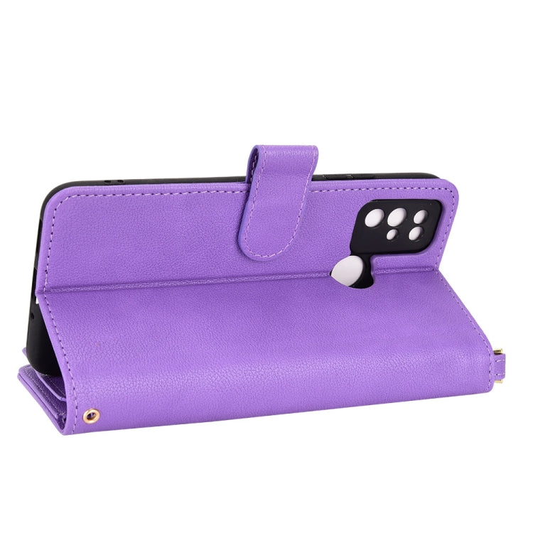 For Doogee X96 Pro Litchi Texture Zipper Leather Phone Case(Purple) - Doogee Cases by PMC Jewellery | Online Shopping South Africa | PMC Jewellery | Buy Now Pay Later Mobicred