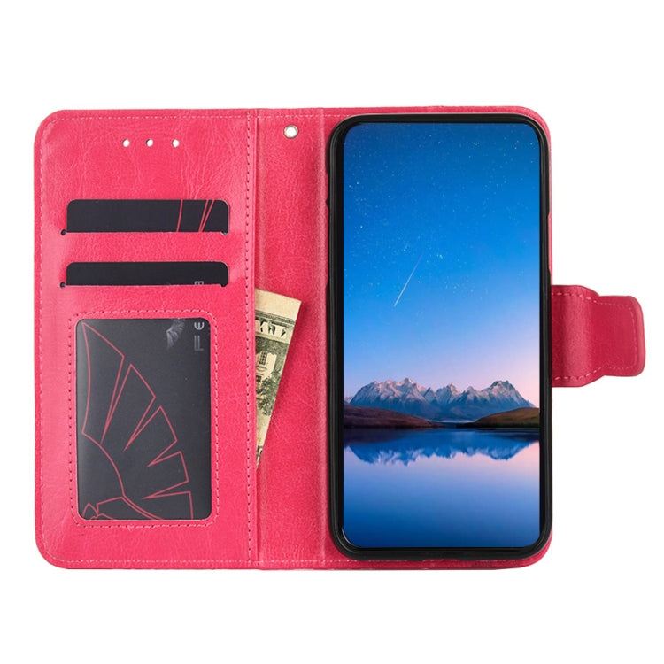 For Blackview A55 Crystal Texture Leather Phone Case(Rose Red) - More Brand by PMC Jewellery | Online Shopping South Africa | PMC Jewellery | Buy Now Pay Later Mobicred