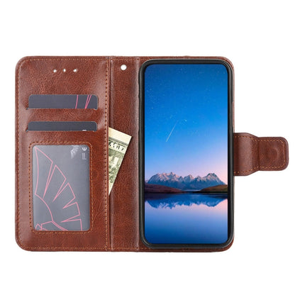 For Blackview A95 Crystal Texture Leather Phone Case(Brown) - More Brand by PMC Jewellery | Online Shopping South Africa | PMC Jewellery | Buy Now Pay Later Mobicred