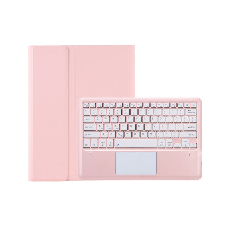 T800B-A Touch Pad Detachable Bluetooth Keyboard Leather Tablet Case For Samsung Galaxy Tab S8+/S7+/S7 FE(Pink) - Samsung Keyboard by PMC TechLife | Online Shopping South Africa | PMC TechLife