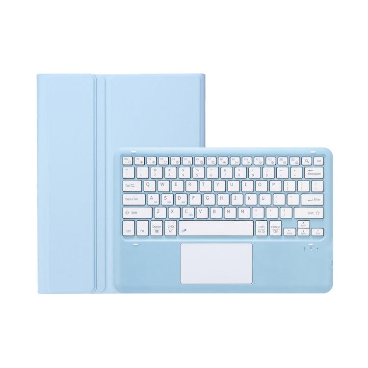 T800B-A Touch Pad Detachable Bluetooth Keyboard Leather Tablet Case For Samsung Galaxy Tab S8+/S7+/S7 FE(Sky Blue) - Samsung Keyboard by PMC TechLife | Online Shopping South Africa | PMC TechLife