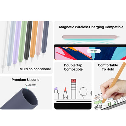 DUX DUCIS Stoyobe Ultra-thin Silicone Protective Case for Apple Pencil Pro / 2(Purple) - Pencil Accessories by DUX DUCIS | Online Shopping South Africa | PMC Jewellery | Buy Now Pay Later Mobicred