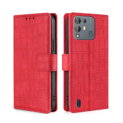 For Blackview A55 Pro Skin Feel Crocodile Magnetic Clasp Leather Phone Case(Red) - More Brand by PMC Jewellery | Online Shopping South Africa | PMC Jewellery | Buy Now Pay Later Mobicred