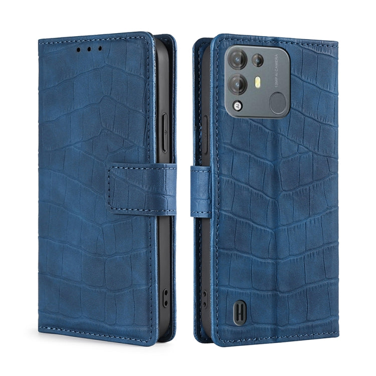 For Blackview A55 Pro Skin Feel Crocodile Magnetic Clasp Leather Phone Case(Blue) - More Brand by PMC Jewellery | Online Shopping South Africa | PMC Jewellery | Buy Now Pay Later Mobicred