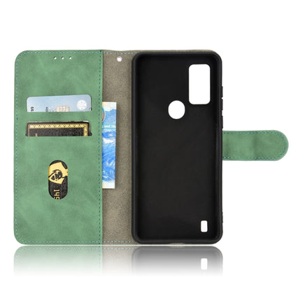 For Blackview A50 Skin Feel Magnetic Flip Leather Phone Case(Green) - More Brand by PMC Jewellery | Online Shopping South Africa | PMC Jewellery | Buy Now Pay Later Mobicred