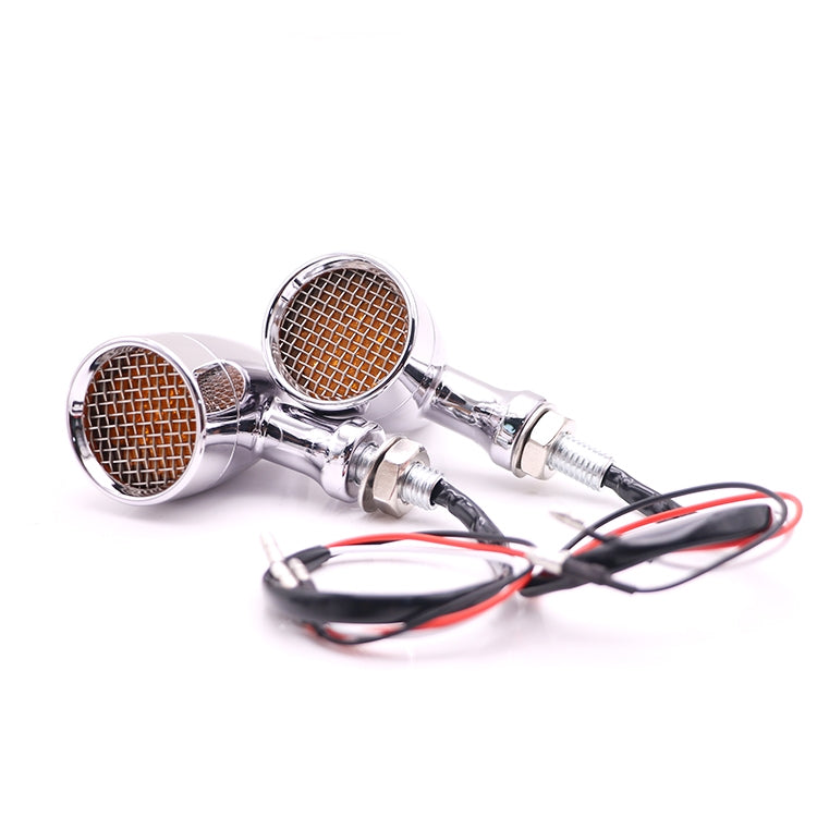 Z008 1 Pair 12V Modified Universal Motorcycle LED Turn Signal, Light Color:Yellow Light(Electroplating) - Turn Signal by PMC Jewellery | Online Shopping South Africa | PMC Jewellery | Buy Now Pay Later Mobicred