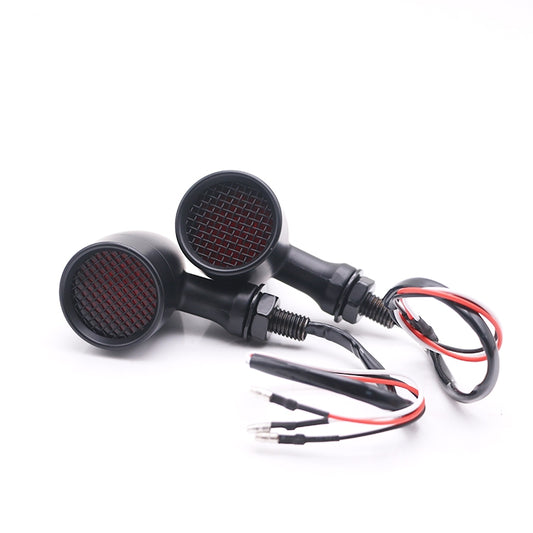 Z008 1 Pair 12V Modified Universal Motorcycle LED Turn Signal, Light Color:Red Light(Black) - Turn Signal by PMC Jewellery | Online Shopping South Africa | PMC Jewellery | Buy Now Pay Later Mobicred