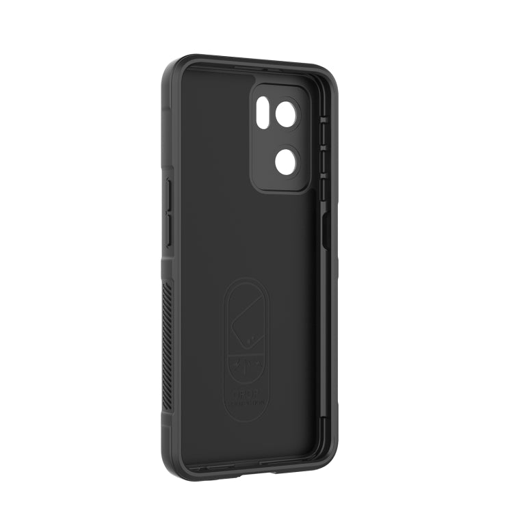 For OPPO Reno7 5G Global / Find X5 Lite Magic Shield TPU + Flannel Phone Case(Dark Blue) - OPPO Cases by PMC Jewellery | Online Shopping South Africa | PMC Jewellery | Buy Now Pay Later Mobicred