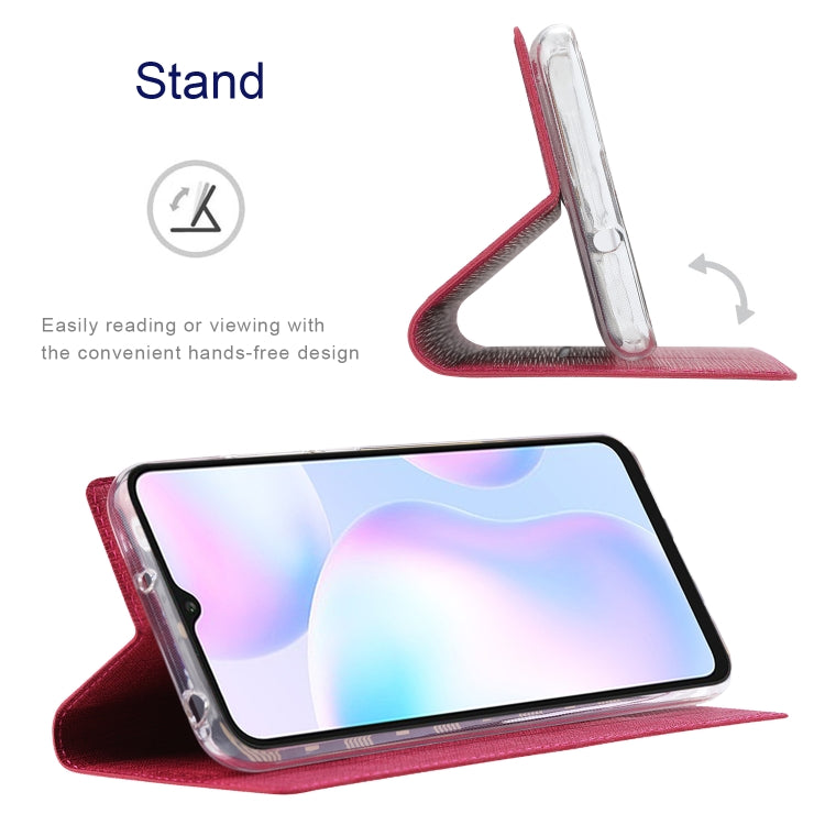 For Sharp Aquos R7 ViLi DMX Series Shockproof TPU + PU Leather Magnetic Attraction Horizontal Flip Case(Rose Red) - More Brand by ViLi | Online Shopping South Africa | PMC Jewellery | Buy Now Pay Later Mobicred