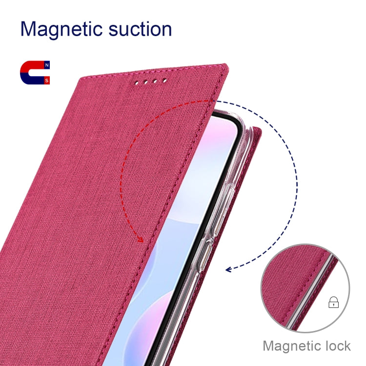 For Sharp Aquos R7 ViLi DMX Series Shockproof TPU + PU Leather Magnetic Attraction Horizontal Flip Case(Rose Red) - More Brand by ViLi | Online Shopping South Africa | PMC Jewellery | Buy Now Pay Later Mobicred