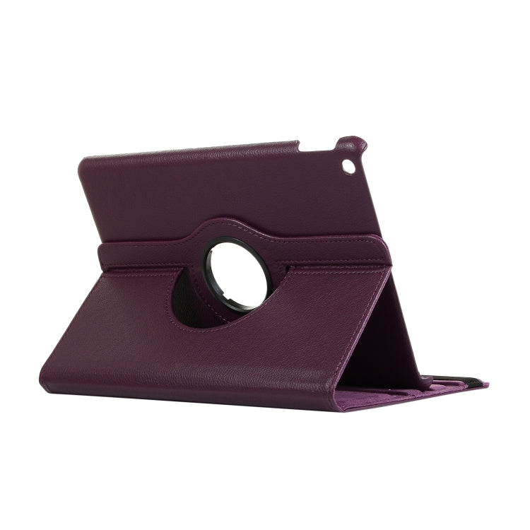 For Lenovo M10 Plus 3rd Litchi Texture 360 Degrees Rotation Leather Tablet Case with Holder(Purple) - Other Galaxy Tab PC by PMC Jewellery | Online Shopping South Africa | PMC Jewellery | Buy Now Pay Later Mobicred