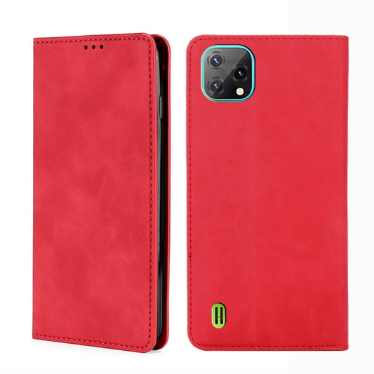 For Blackview A55 Skin Feel Magnetic Horizontal Flip Leather Phone Case(Red) - More Brand by PMC Jewellery | Online Shopping South Africa | PMC Jewellery | Buy Now Pay Later Mobicred