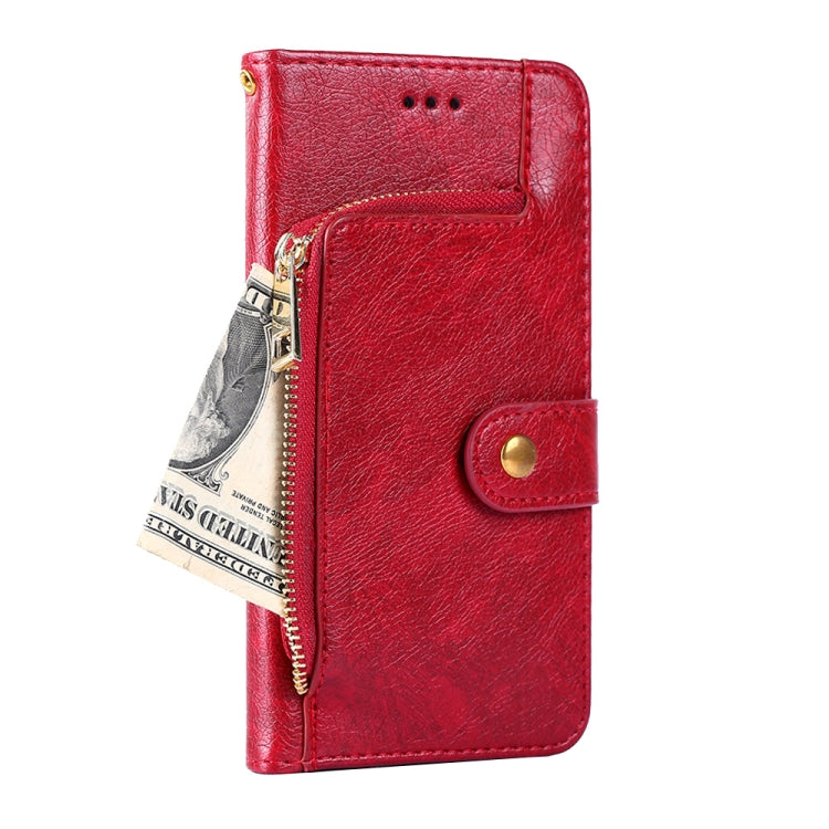 For Blackview A55 Zipper Bag Leather Phone Case(Red) - More Brand by PMC Jewellery | Online Shopping South Africa | PMC Jewellery | Buy Now Pay Later Mobicred