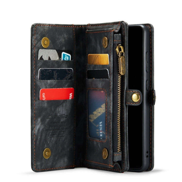 For Galaxy S20 CaseMe Detachable Multifunctional Horizontal Flip Leather Case, with Card Slot & Holder & Zipper Wallet & Photo Frame(Black) - Galaxy Phone Cases by CaseMe | Online Shopping South Africa | PMC Jewellery | Buy Now Pay Later Mobicred