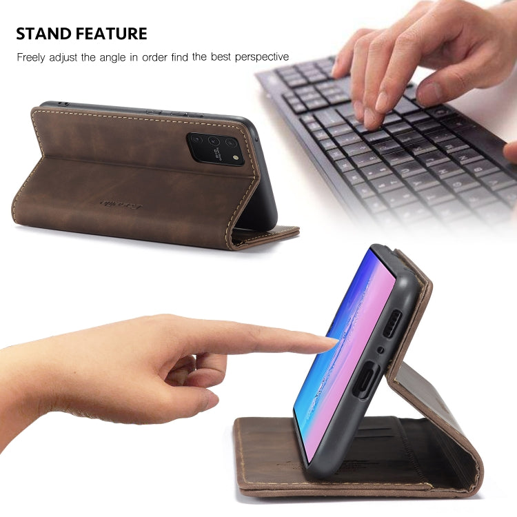 For Galaxy A91 / S10 Lite CaseMe Multifunctional Horizontal Flip Leather Case, with Card Slot & Holder & Wallet(Coffee) - Galaxy Phone Cases by CaseMe | Online Shopping South Africa | PMC Jewellery | Buy Now Pay Later Mobicred