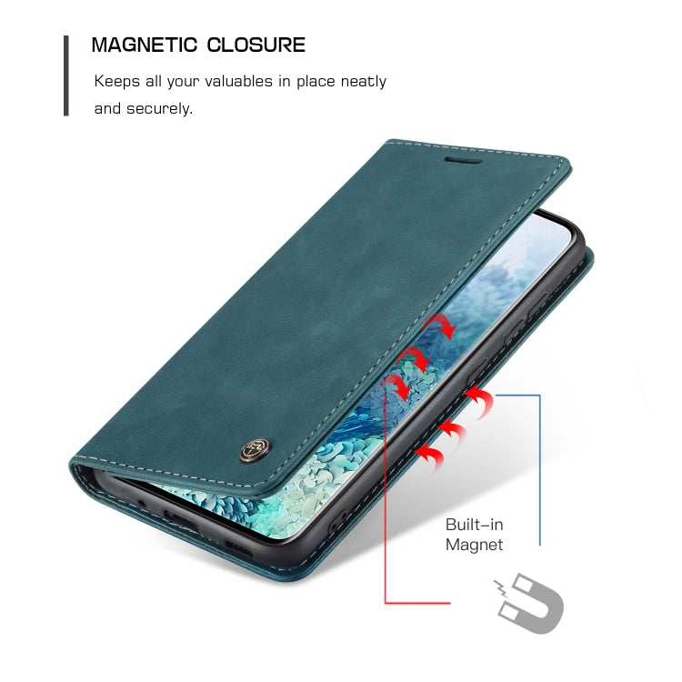 For Galaxy S20 Ultra CaseMe Multifunctional Horizontal Flip Leather Case, with Card Slot & Holder & Wallet(Blue) - Galaxy Phone Cases by CaseMe | Online Shopping South Africa | PMC Jewellery | Buy Now Pay Later Mobicred