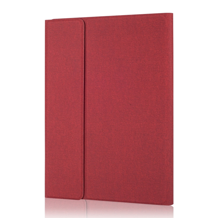 RK11 Cloth Texture Detachable Magnetic Bluetooth Keyboard Horizontal Flip Leather Tablet Case for iPad Pro 11 2020 / 2018 with Holder & Pen Slot(Red) - For iPad Pro by PMC TechLife | Online Shopping South Africa | PMC TechLife