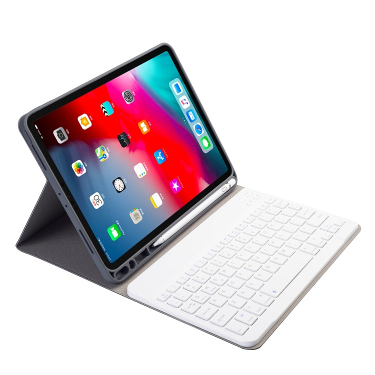 RK11 Cloth Texture Detachable Magnetic Bluetooth Keyboard Horizontal Flip Leather Tablet Case for iPad Pro 11 2020 / 2018 with Holder & Pen Slot(Red) - For iPad Pro by PMC TechLife | Online Shopping South Africa | PMC TechLife
