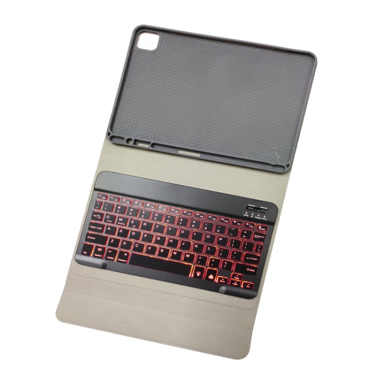 RK11D Backlight Cloth Texture Detachable Magnetic Bluetooth Keyboard Horizontal Flip Leather Tablet Case for iPad Pro 11 2020 / 2018 with Holder & Pen Slot(Blue) - For iPad Pro by PMC TechLife | Online Shopping South Africa | PMC TechLife