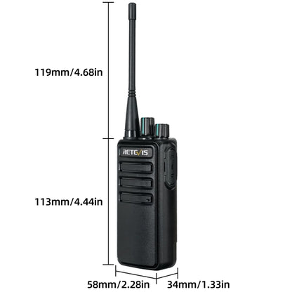 1 Pair RETEVIS RB29 FRS Free-license Two Way Radio Walkie Talkie(Black) - Handheld Walkie Talkie by RETEVIS | Online Shopping South Africa | PMC Jewellery | Buy Now Pay Later Mobicred