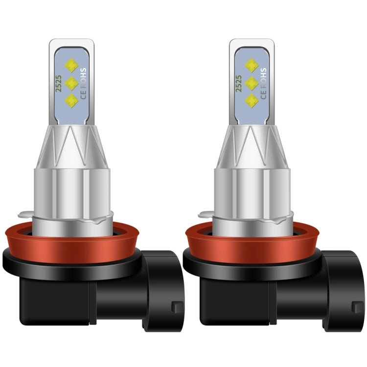1 Pair H8 DC 12V-24V 12W 1800LM Car LED Fog Light(Yellow Light) - Fog / Driving Lights by PMC TechLife | Online Shopping South Africa | PMC TechLife | Buy Now Pay Later Mobicred